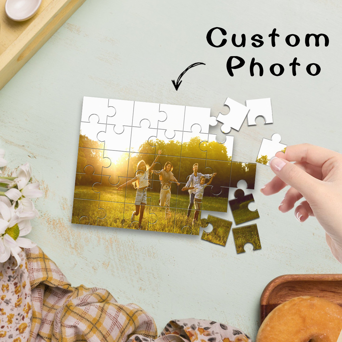 1pc Custom Photo Single Portra - Puzzle Blank White 评论和价格