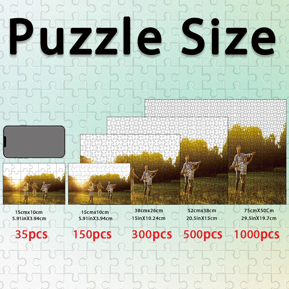 1pc Custom Photo Single Portra - Puzzle Blank White 评论和价格
