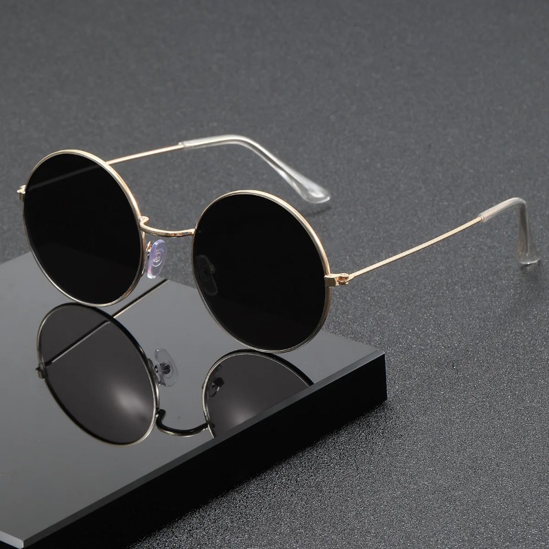 Retro Men Punk Style Sunglasse - Metal Photo Panel 评论和价格