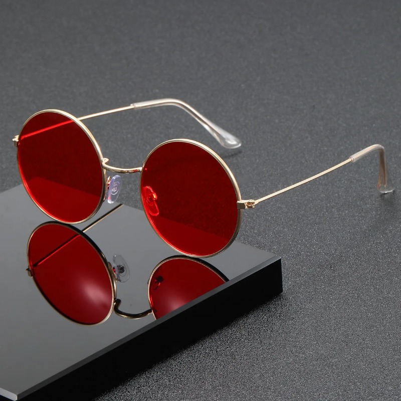 Retro Men Punk Style Sunglasse - Metal Photo Panel 评论和价格