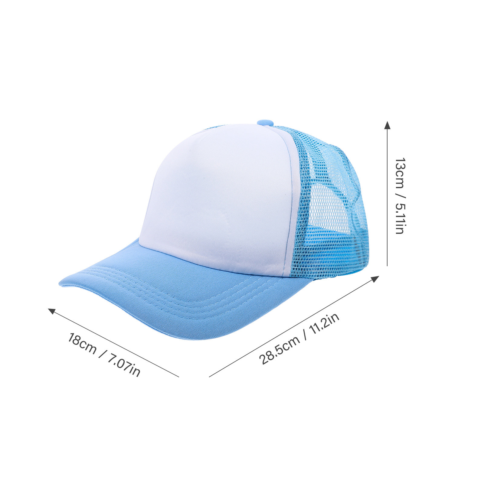 10Pcs Mesh Baseball Hat Blank  - Hat Sublimation Blank 评论和价格