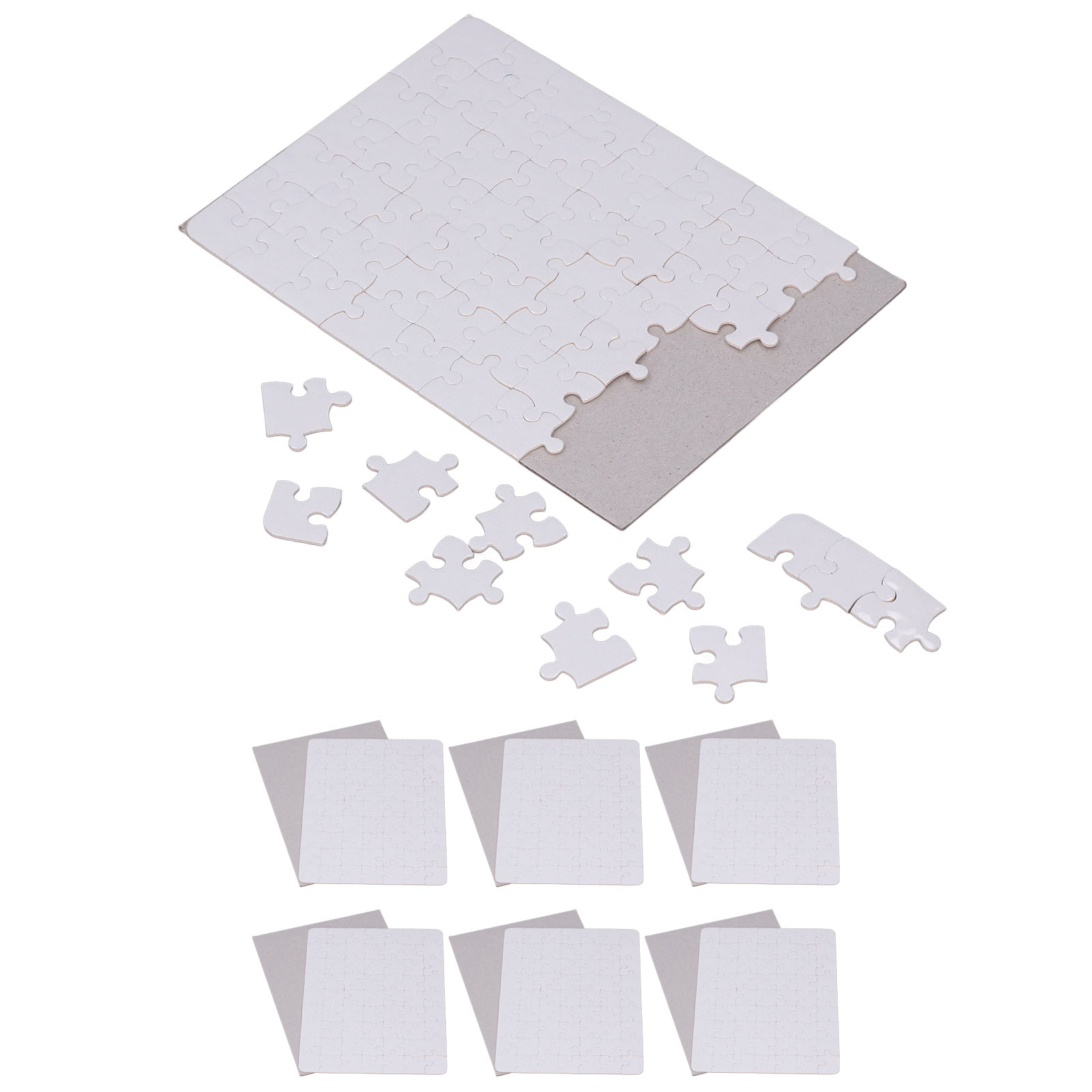 6 Set Blank Puzzles 13x18cm Wh - Puzzle Blank White 评论和价格