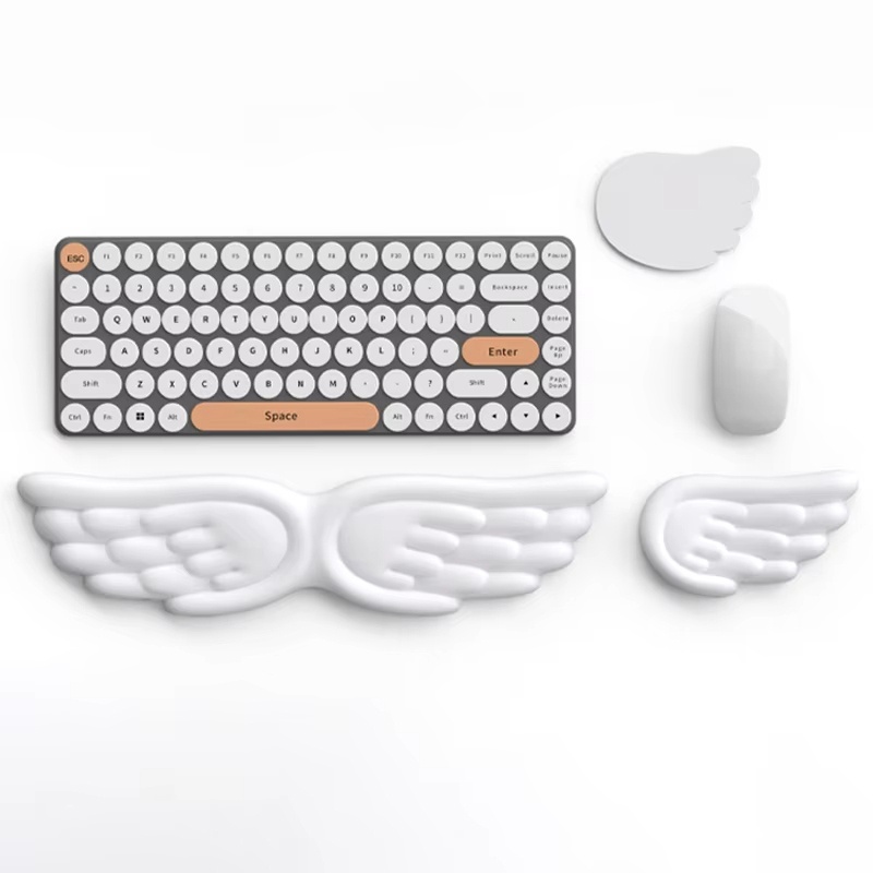 Angel Wings Shaped Keyboard Mo - Mouse Pad Blank Sublimation 评论和价格