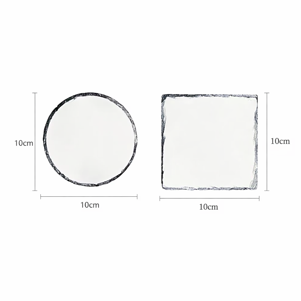 Round Sublimation Slate Coaste - Coaster Sublimation Blank 评论和价格