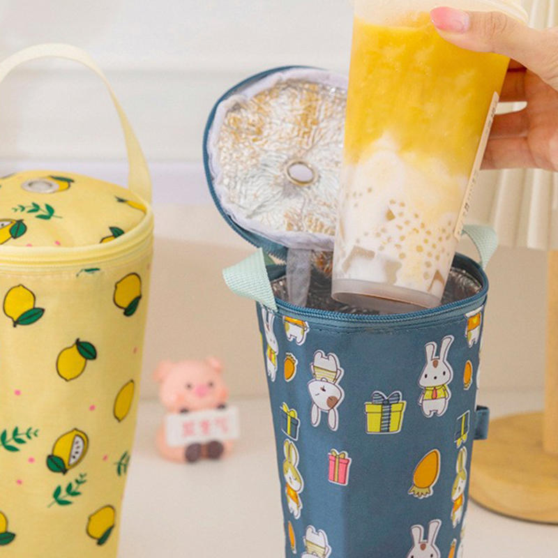 Portable Milk Tea Tote Bag Hea - Tote Bag Sublimation 评论和价格
