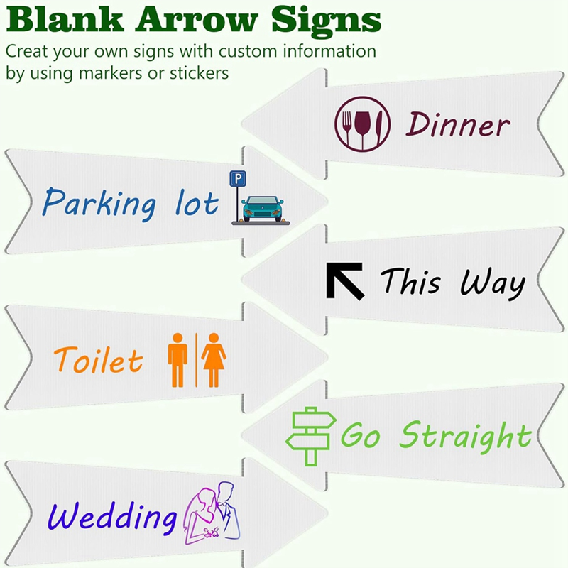 B50C Directional Arrows Signs  - Yard Sign Blank 评论和价格