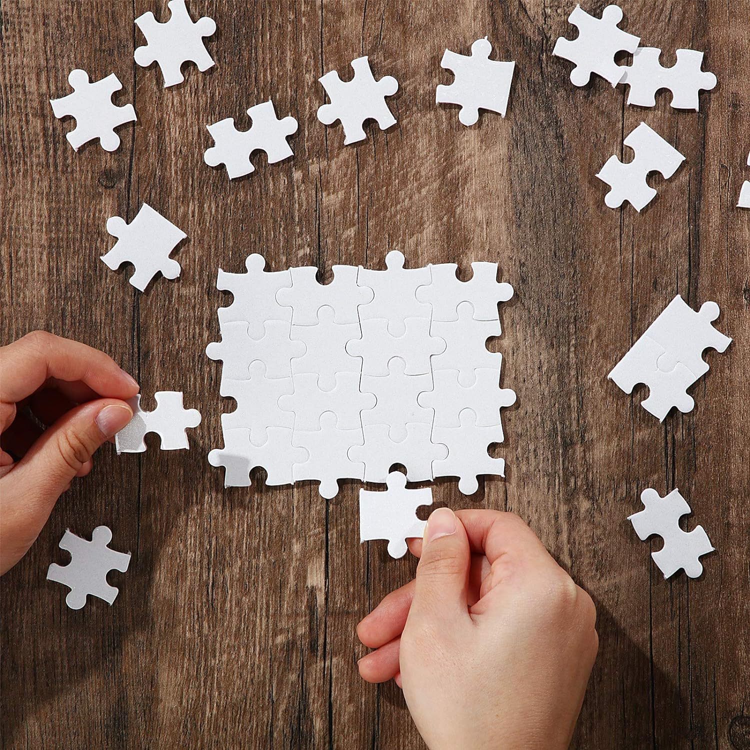 10sheets/lot Printable Jigsaw  - Puzzle Blank White 评论和价格