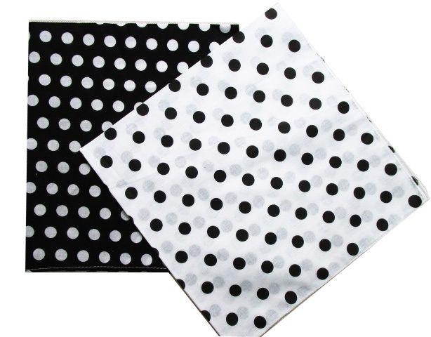 2025 New Fashion Cotton Black  - Bandana Blank White 评论和价格