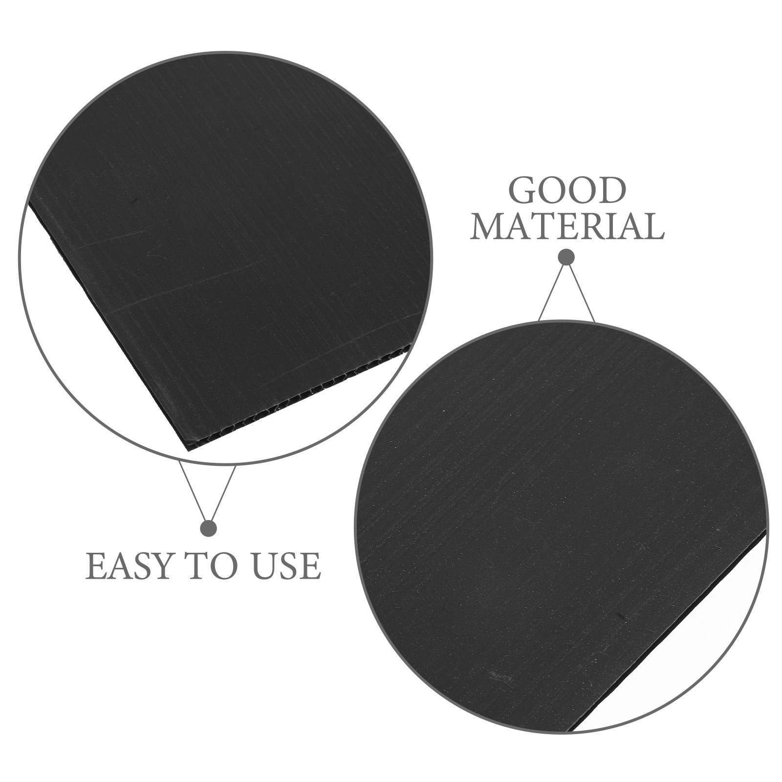 10Pcs Black Corrugated Plastic - Yard Sign Blank 评论和价格