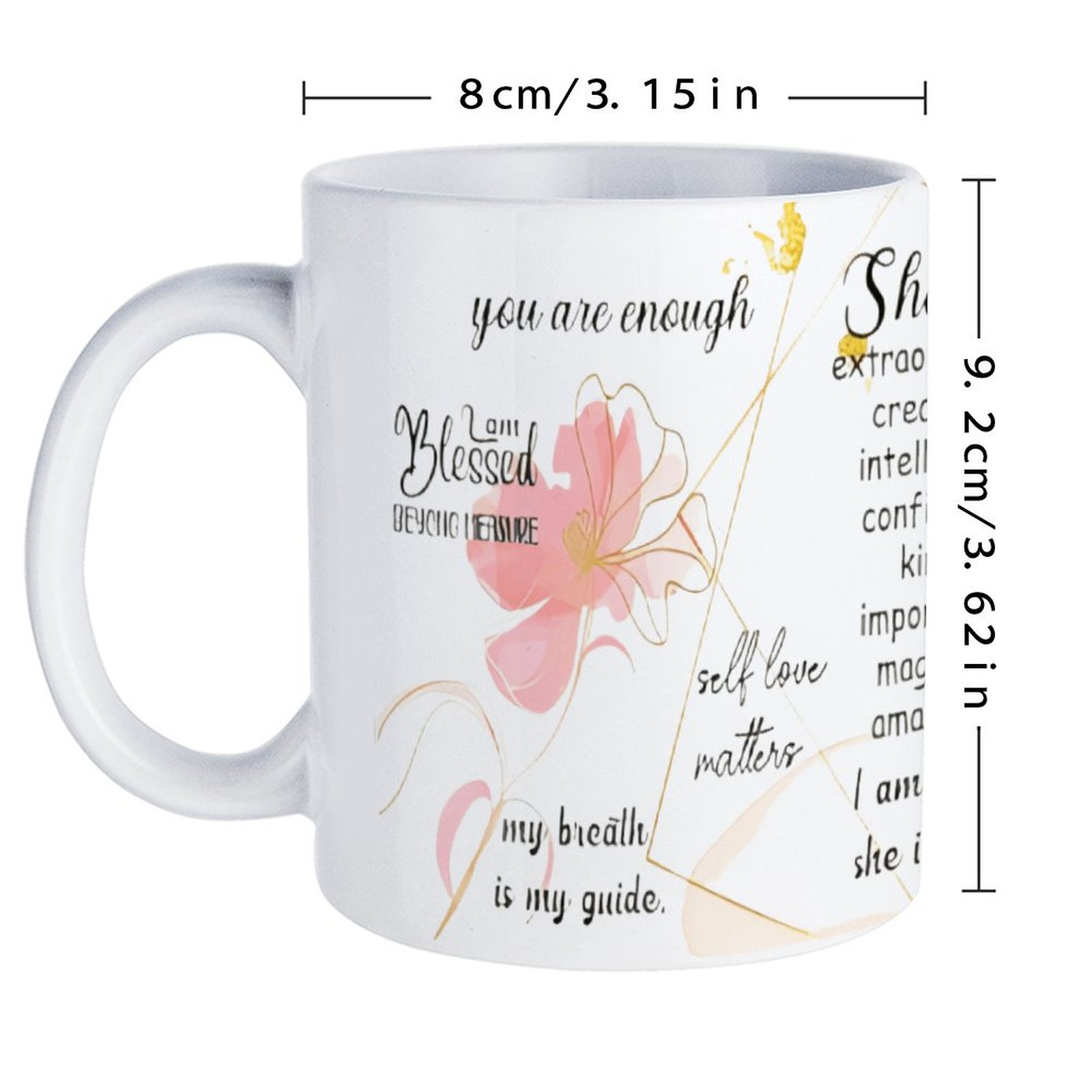 A Poster With A Quote About Sh - Sublimation Mug White 评论和价格