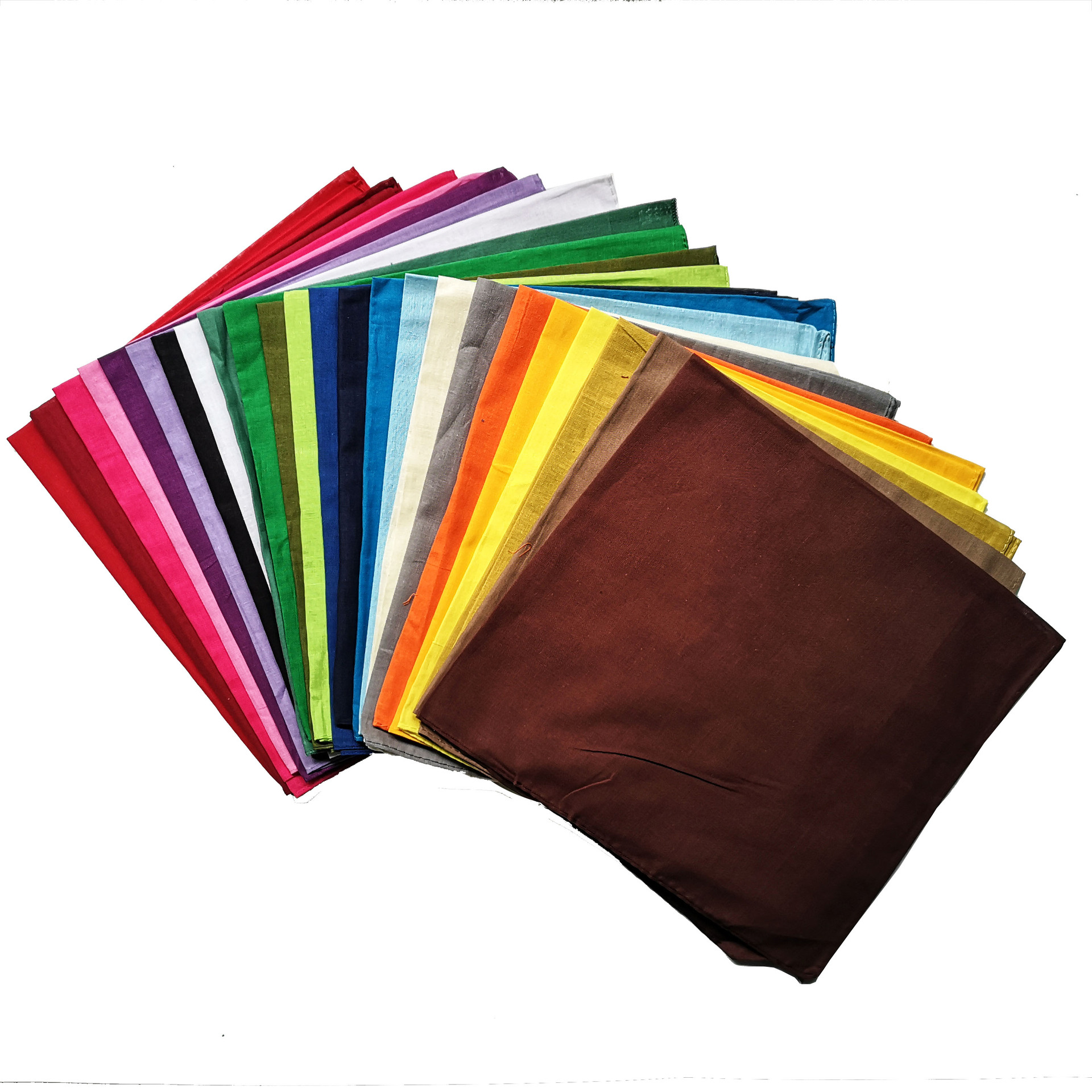 100%Cotton Cotton solid color  - Bandana Blank White 评论和价格