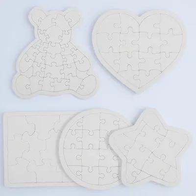 5Pcs White Blank Jigsaw Puzzle - Puzzle Blank White 评论和价格