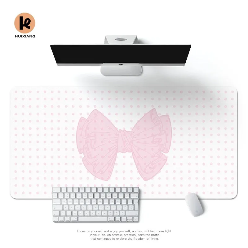 Simple Korean Bow Pu Leather M - Mouse Pad Blank Sublimation 评论和价格