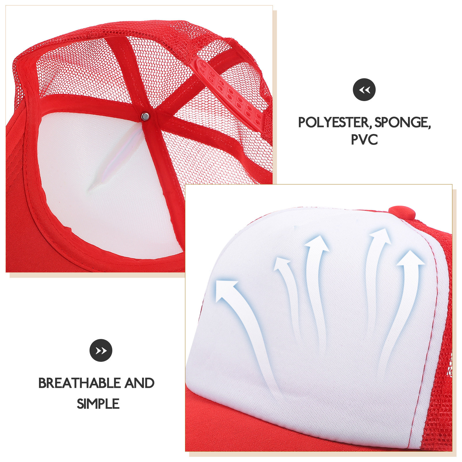 10Pcs Blank Mesh Baseball Caps - Hat Sublimation Blank 评论和价格