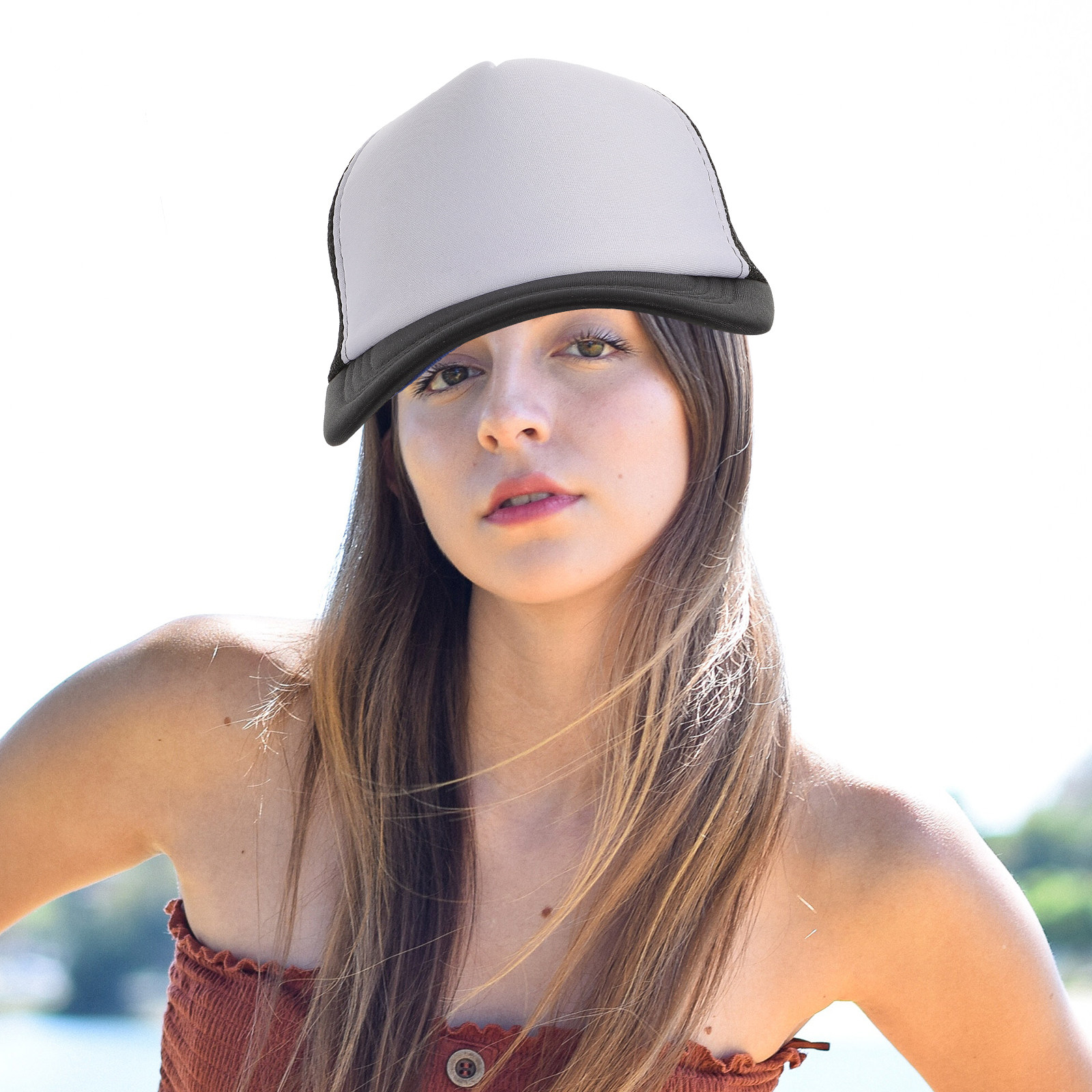 10Pcs Blank Baseball Cap Mesh  - Hat Sublimation Blank 评论和价格