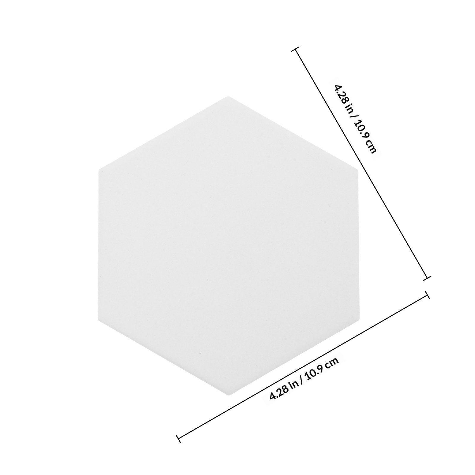 10Set White Hexagonal Ceramic  - Coaster Sublimation Blank 评论和价格