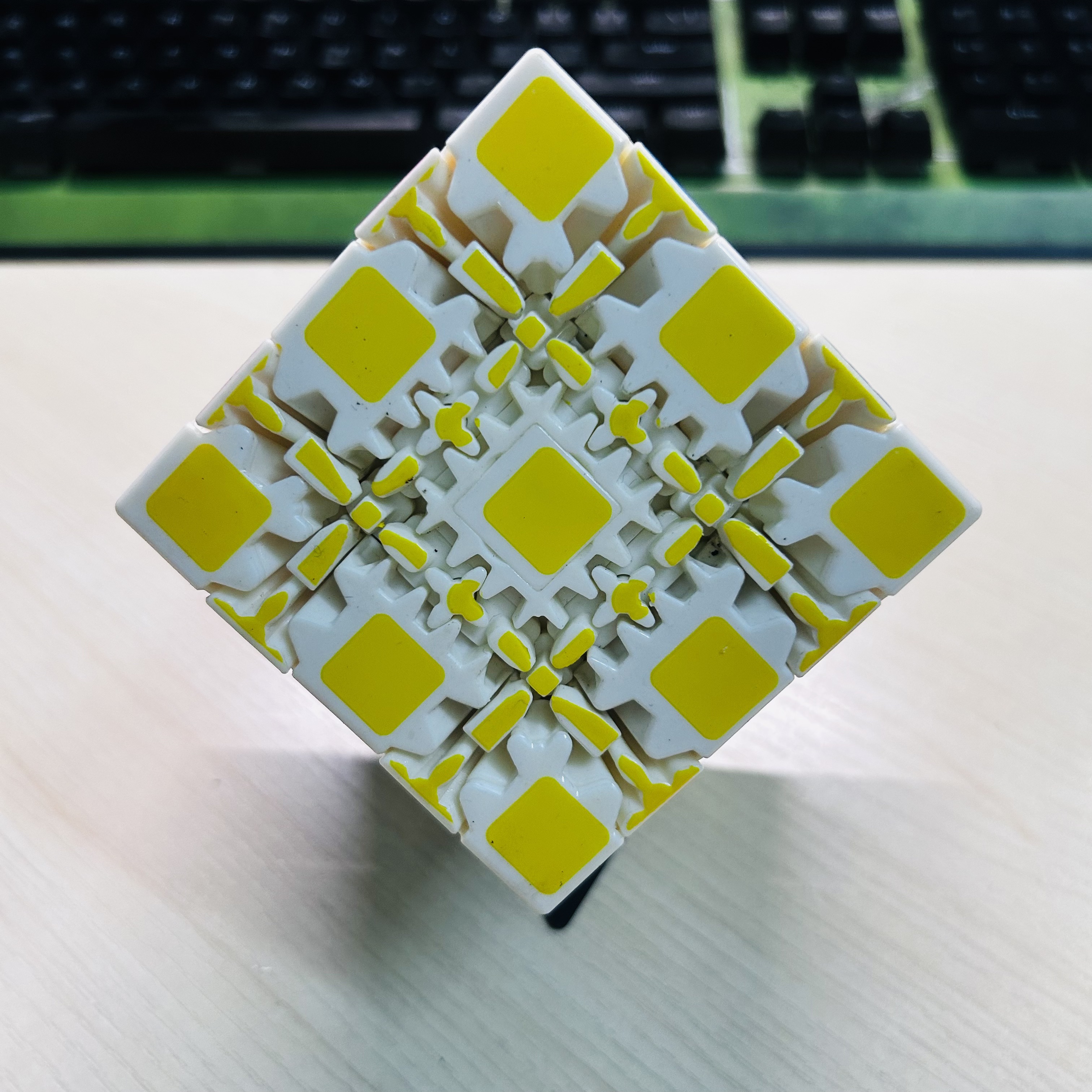 Collection Cube 5x5 Gear Cube  - Puzzle Blank White 评论和价格