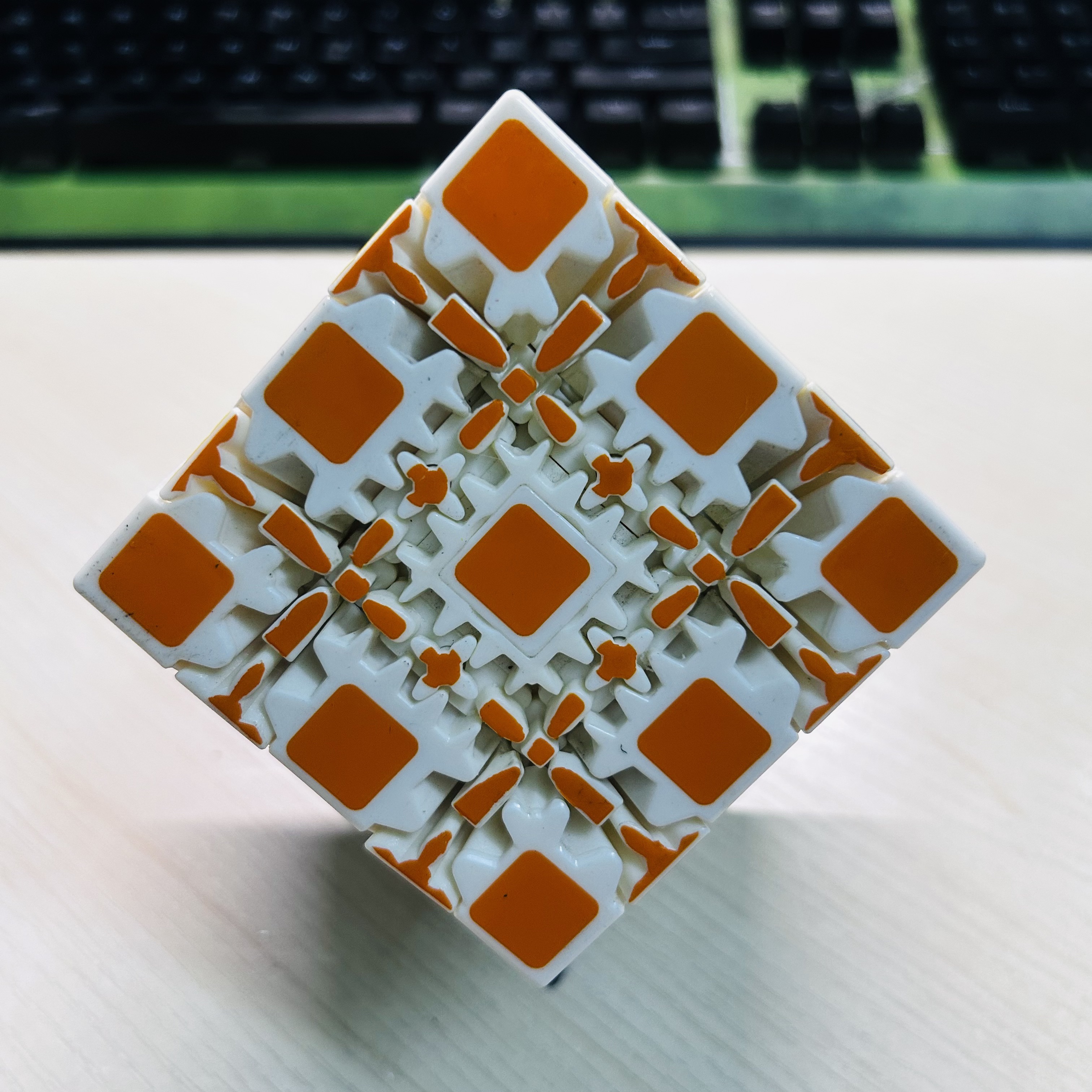 Collection Cube 5x5 Gear Cube  - Puzzle Blank White 评论和价格