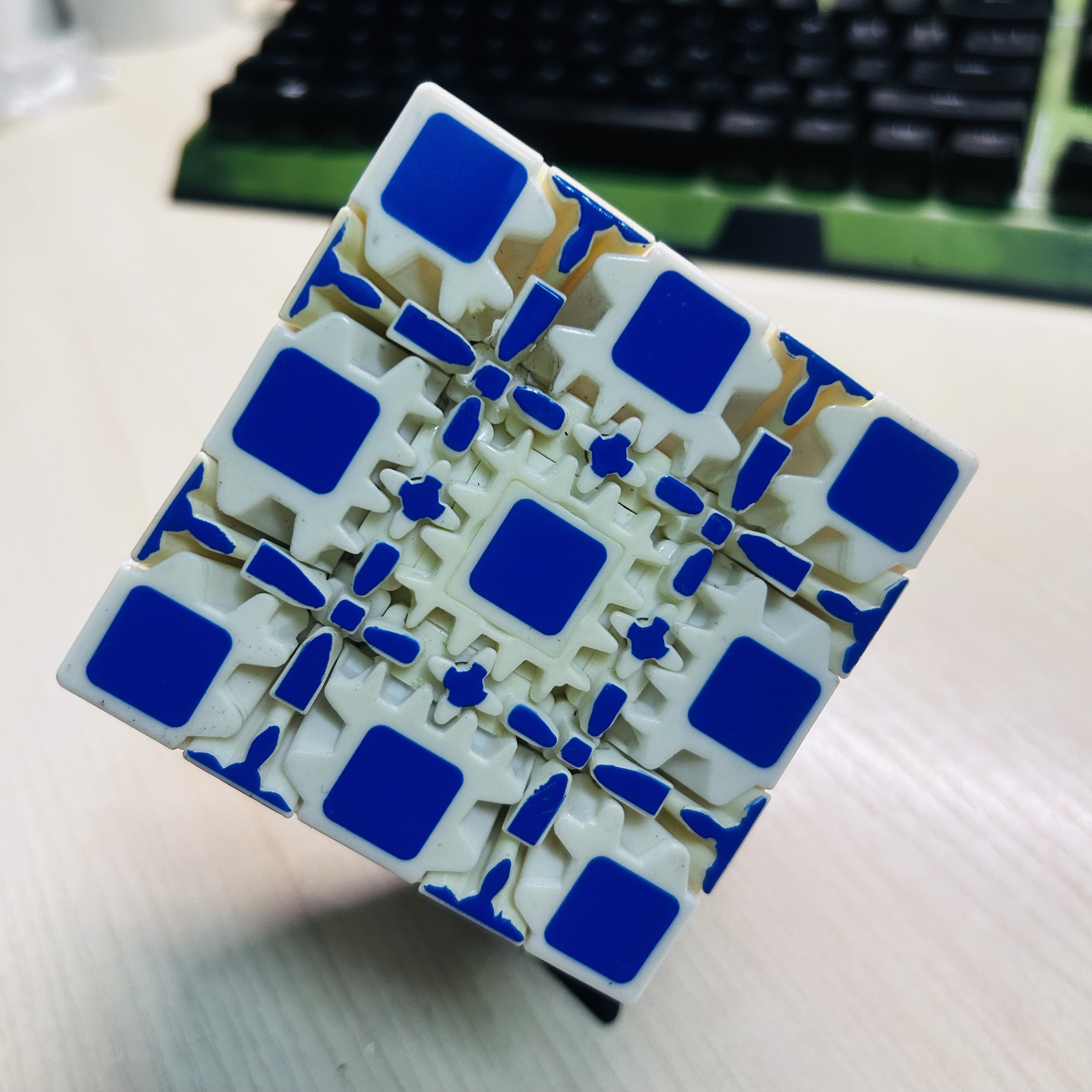 Collection Cube 5x5 Gear Cube  - Puzzle Blank White 评论和价格